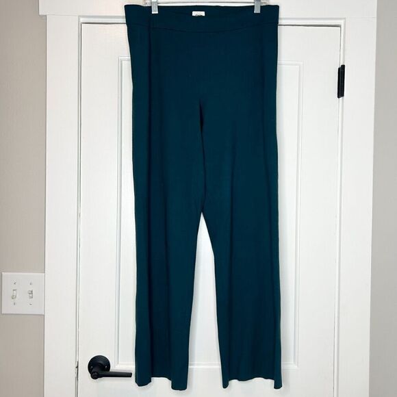 Aritzia Wilfred Free Souvenir Wide Leg Knit Pants High Waisted Size XL - Picture 2 of 8